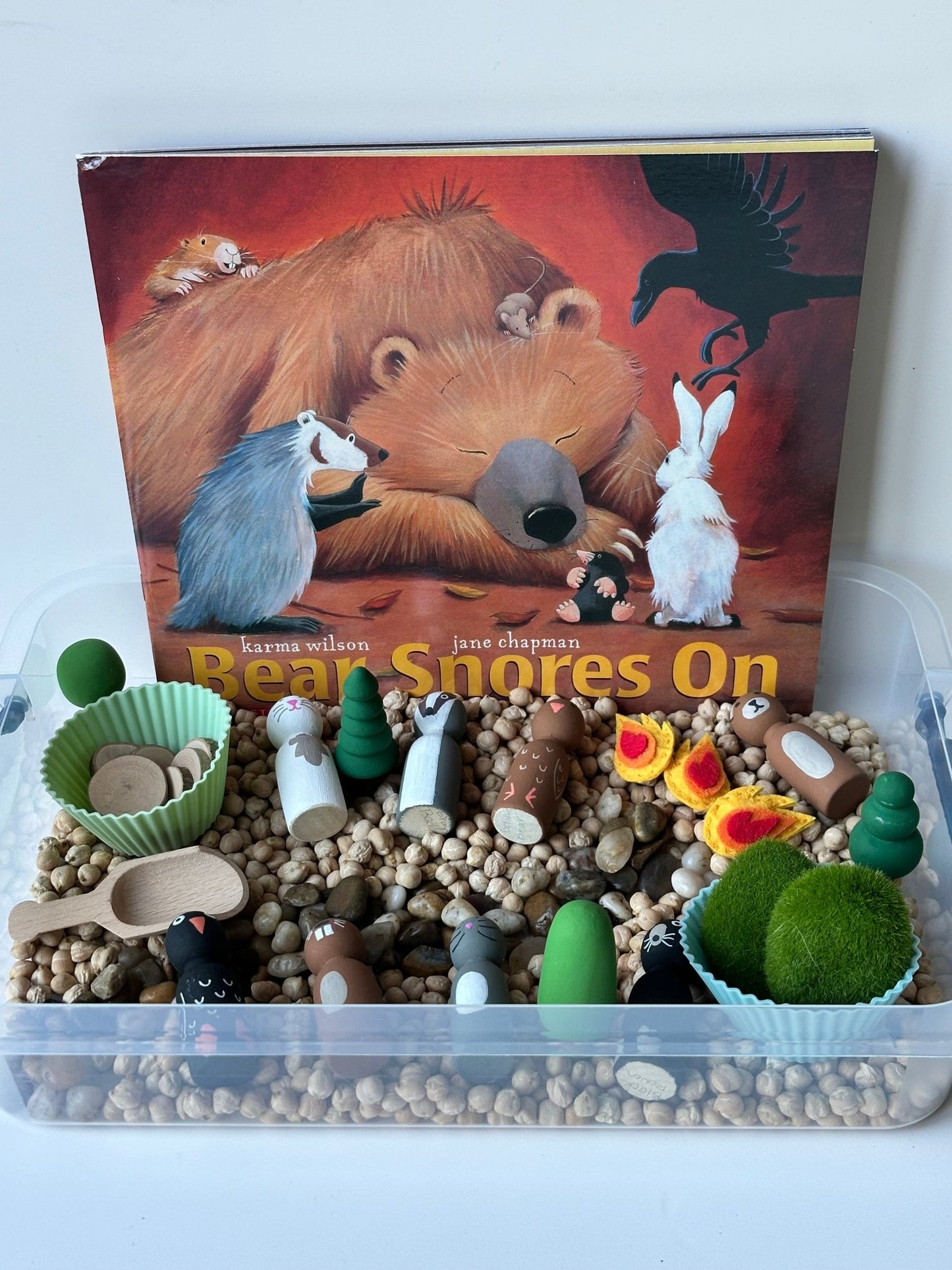 Bear Snores On Sensory Box - Curious Kids Lab
