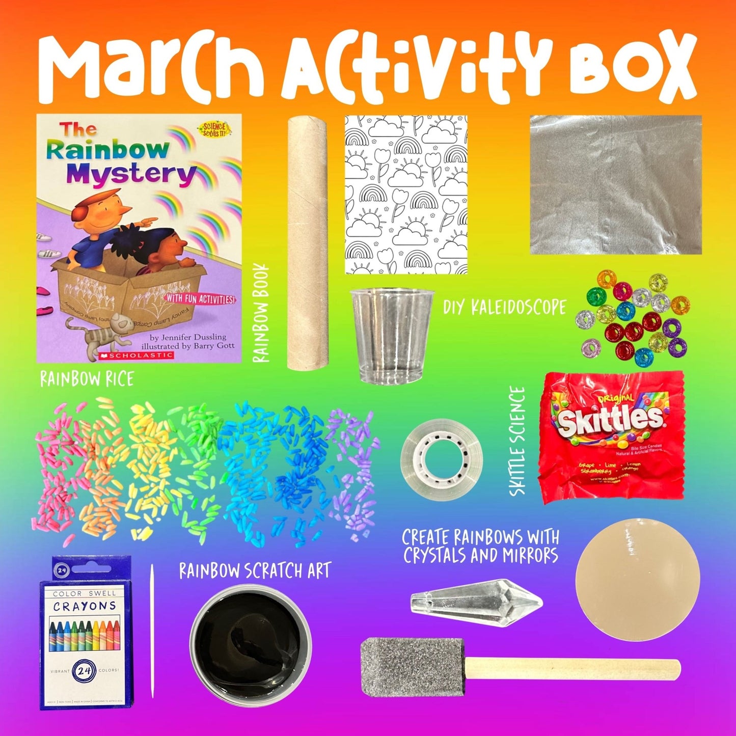 Rainbow Activity Box - Curious Kids Lab