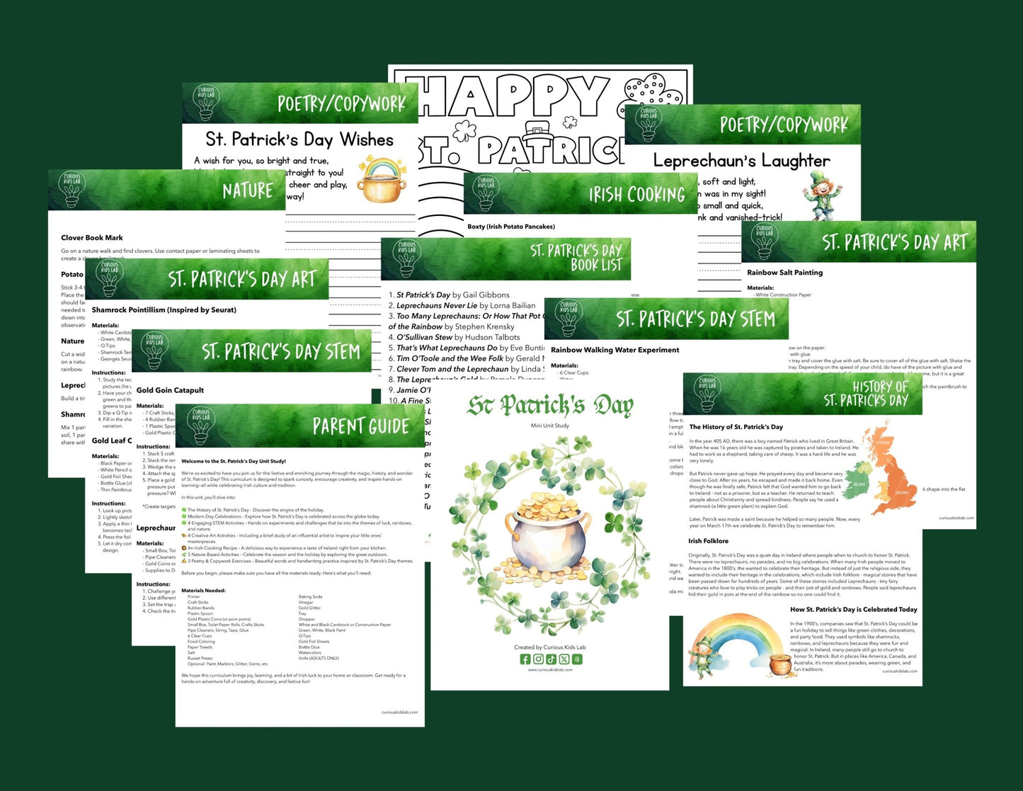 St. Patrick’s Day Instant Download - Curious Kids Lab