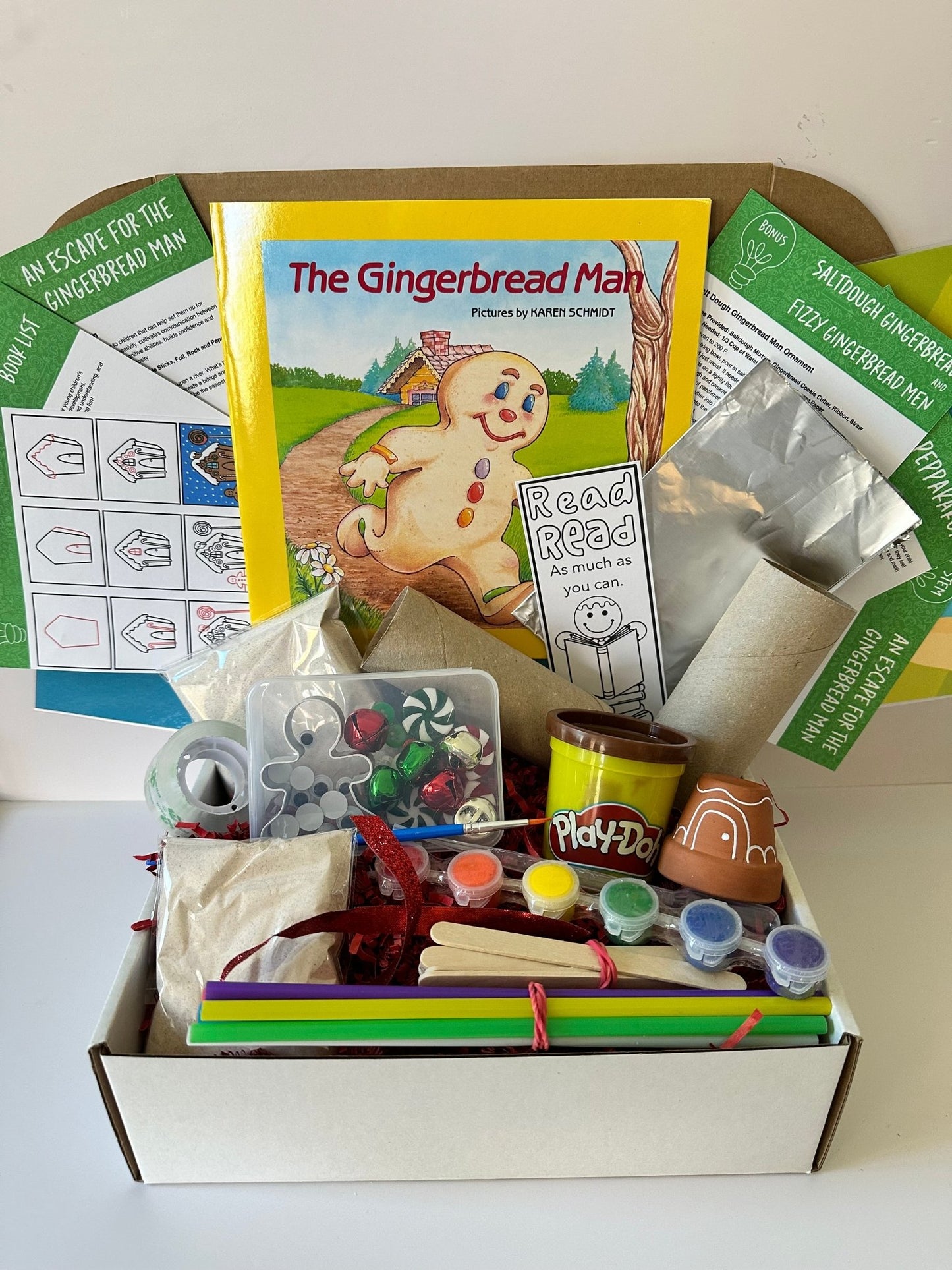 Gingerbread Man Activity Box - Curious Kids Lab