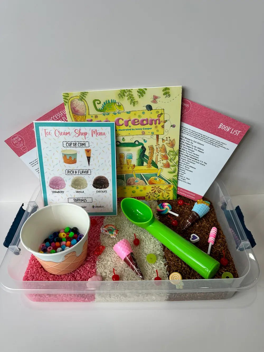 Ice Cream Sensory Box - Curious Kids Lab