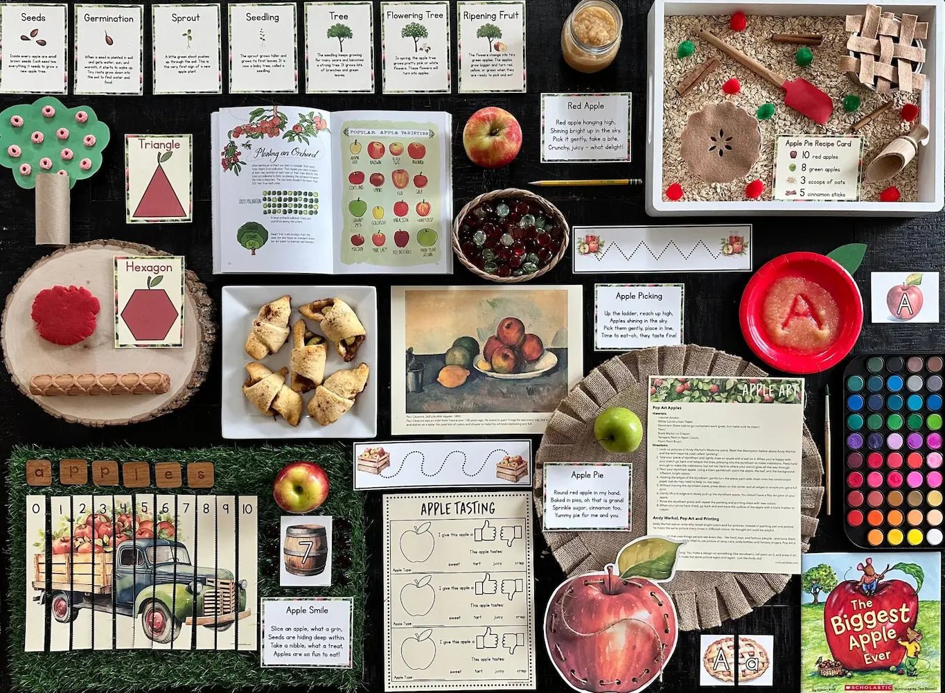 Apple Preschool Curriculum - Instant Download - Curious Kids Lab