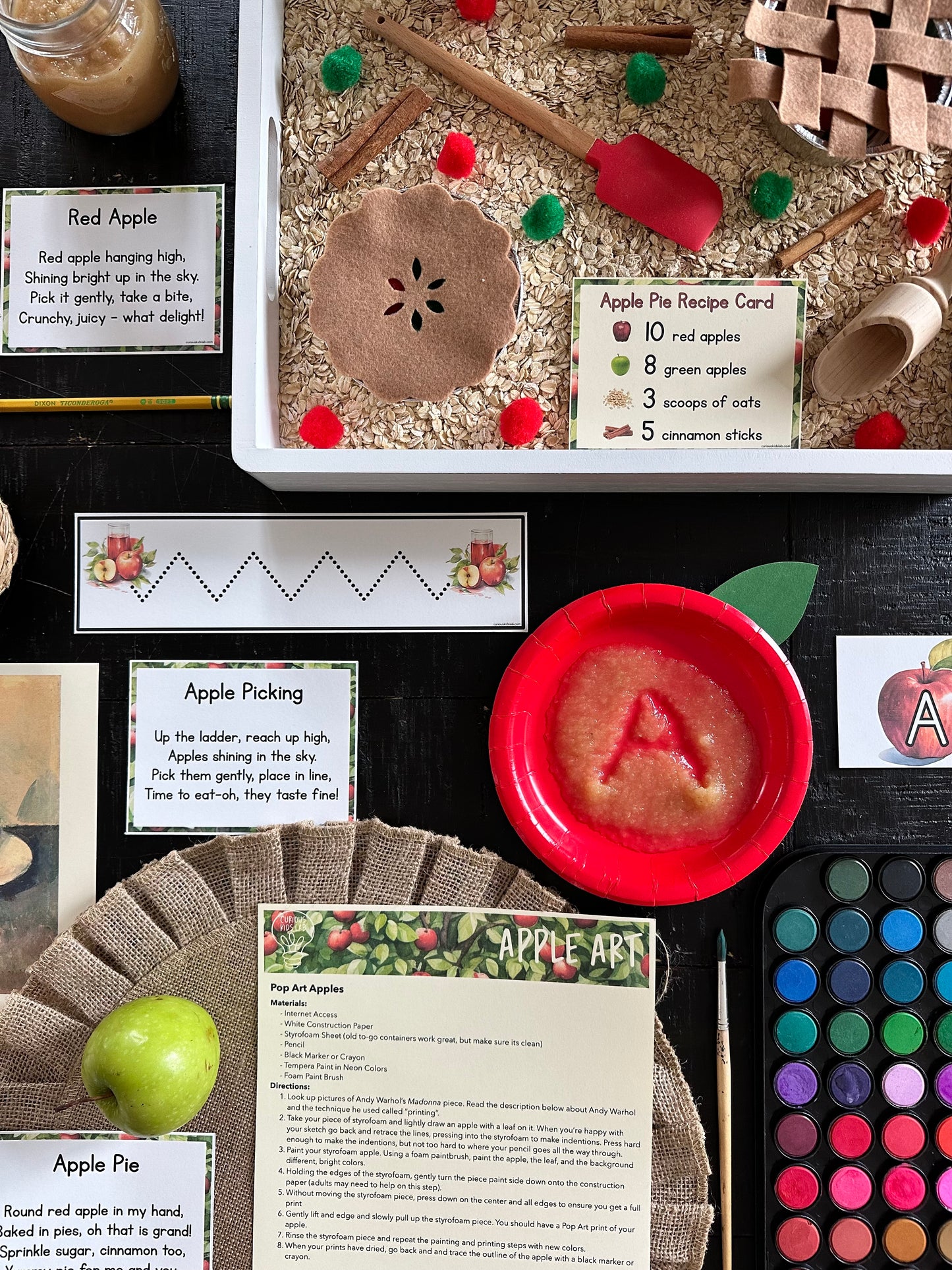 Apple Preschool Curriculum - Instant Download