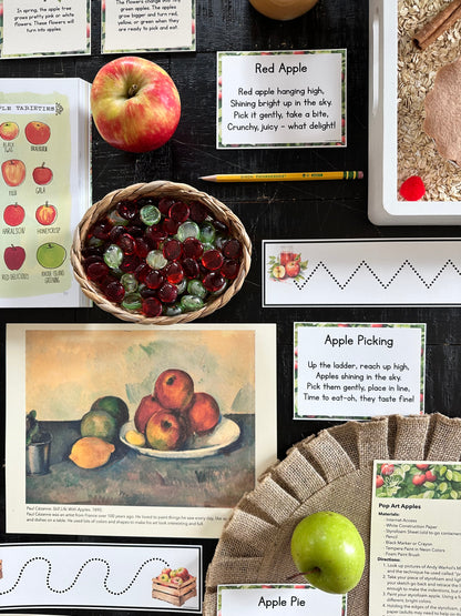 Apple Preschool Curriculum - Instant Download