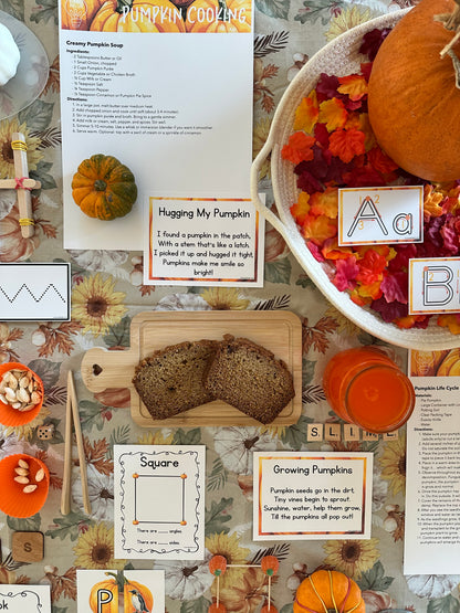 Pumpkin Preschool Curriculum - Instant Download