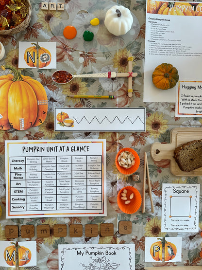 Pumpkin Preschool Curriculum - Instant Download