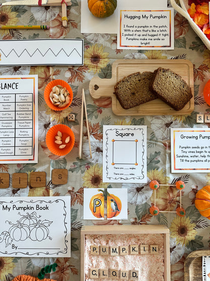 Pumpkin Preschool Curriculum - Instant Download