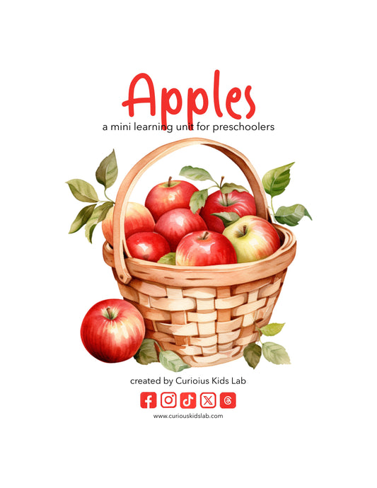 Apple Preschool Curriculum - Instant Download