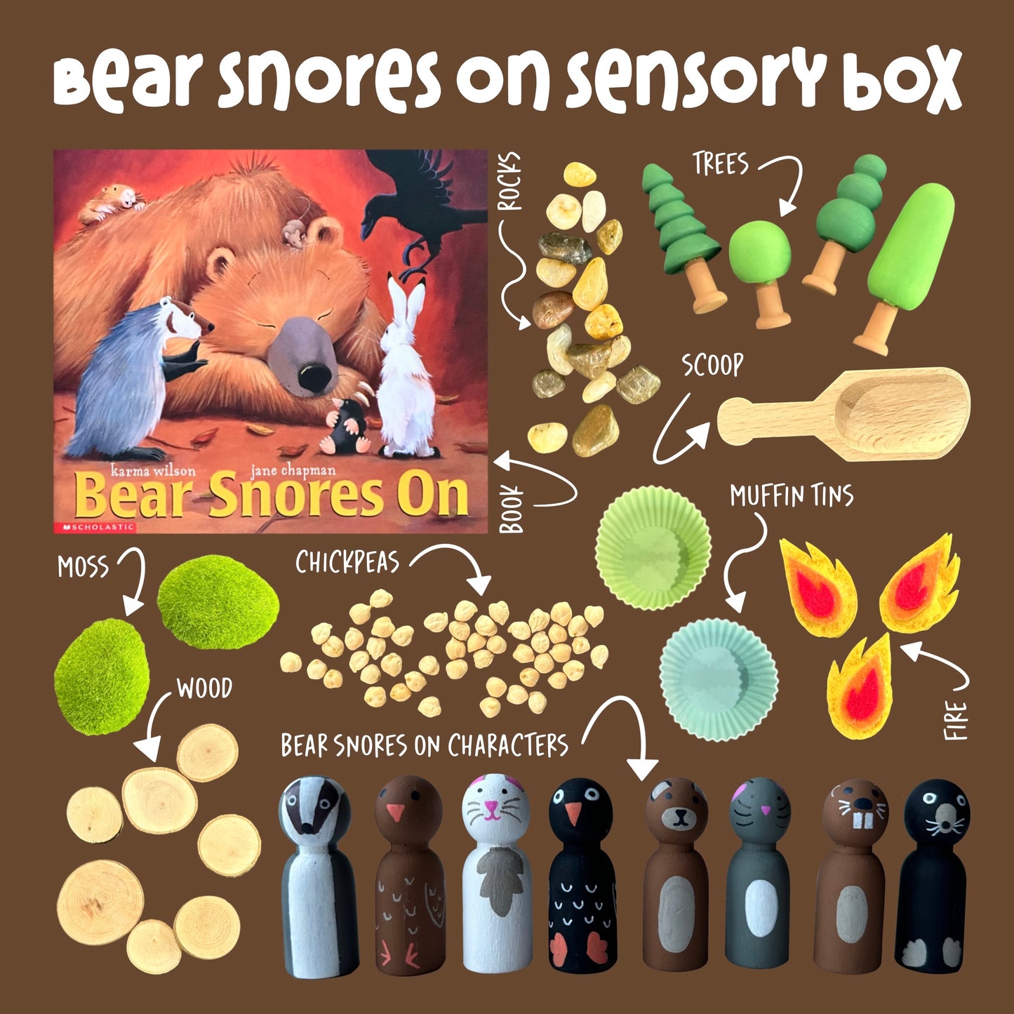 Bear Snores On Sensory Box