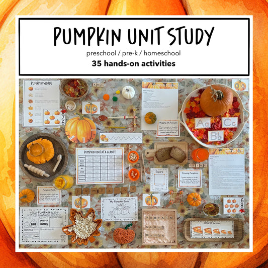 Pumpkin Preschool Curriculum - Instant Download
