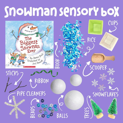 Snowman Sensory Box - Curious Kids Lab