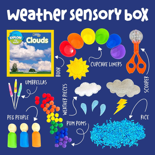 Weather Sensory Box - Curious Kids Lab