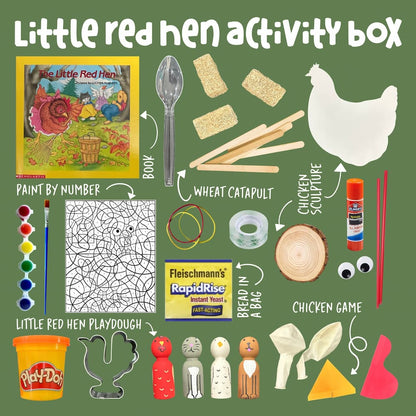 Little Red Hen Activity Box - Curious Kids Lab