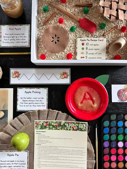 Apple Preschool Curriculum - Instant Download - Curious Kids Lab