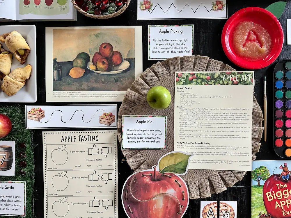 Apple Preschool Curriculum - Instant Download - Curious Kids Lab