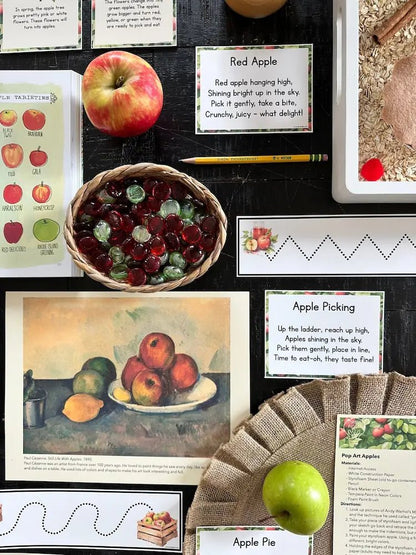 Apple Preschool Curriculum - Instant Download - Curious Kids Lab