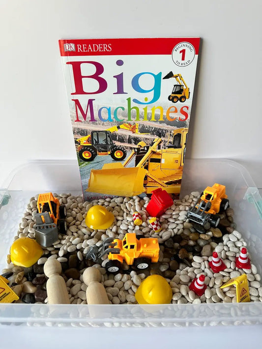 Construction Sensory Box - Curious Kids Lab