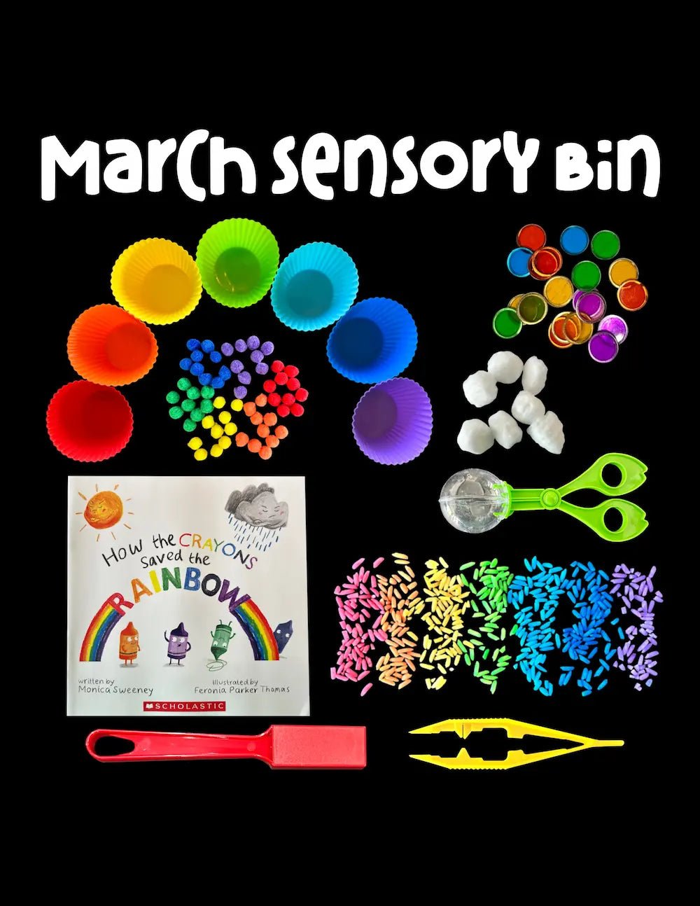 Rainbow Sensory Box - Curious Kids Lab
