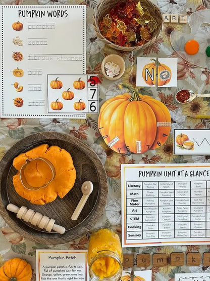 Pumpkin Preschool Curriculum - Instant Download - Curious Kids Lab