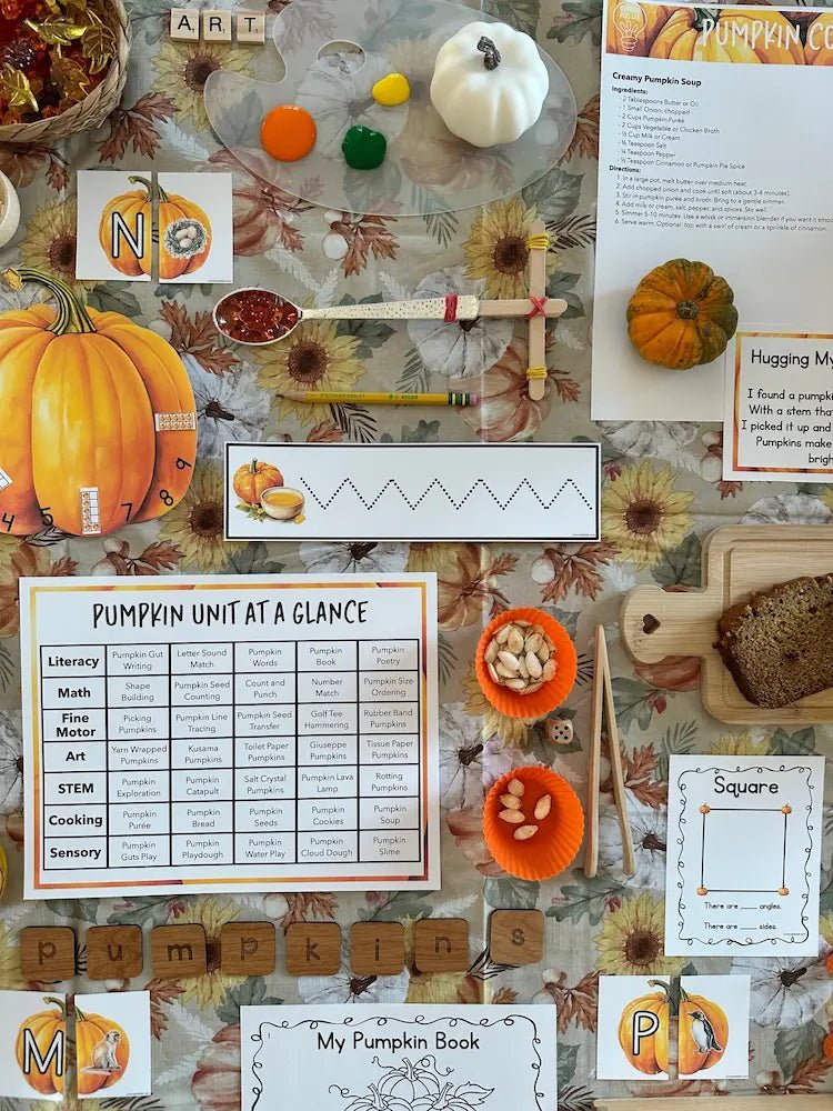 Pumpkin Preschool Curriculum - Instant Download - Curious Kids Lab