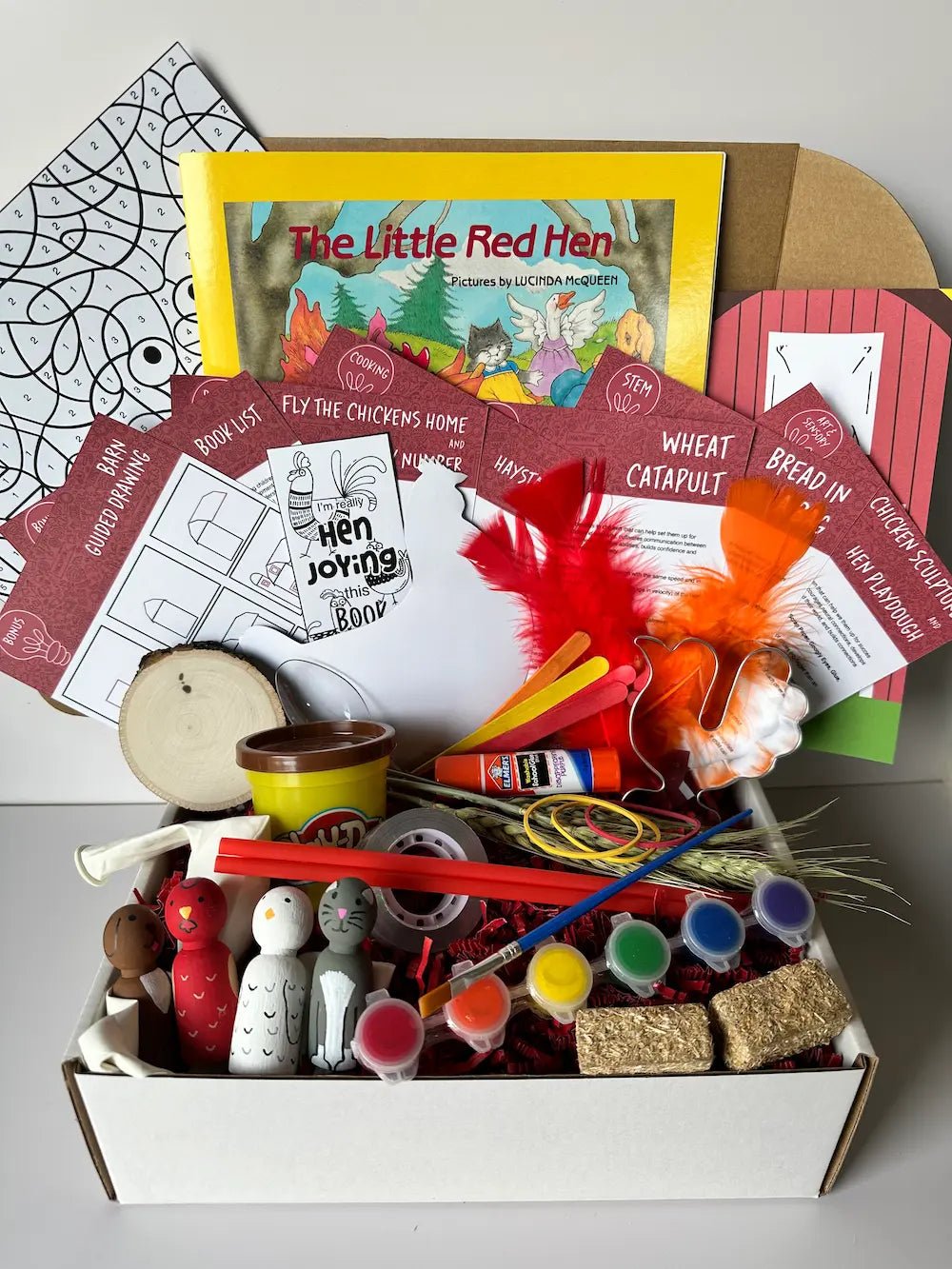 Little Red Hen Activity Box - Curious Kids Lab