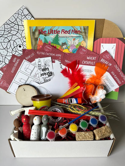 Little Red Hen Activity Box - Curious Kids Lab