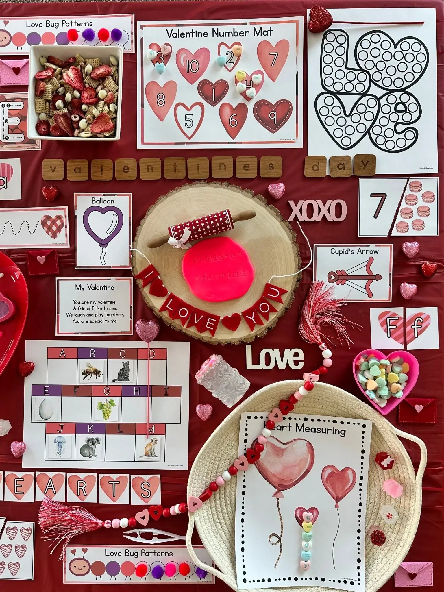 Valentines Day Preschool Curriculum - Instant Download - Curious Kids Lab