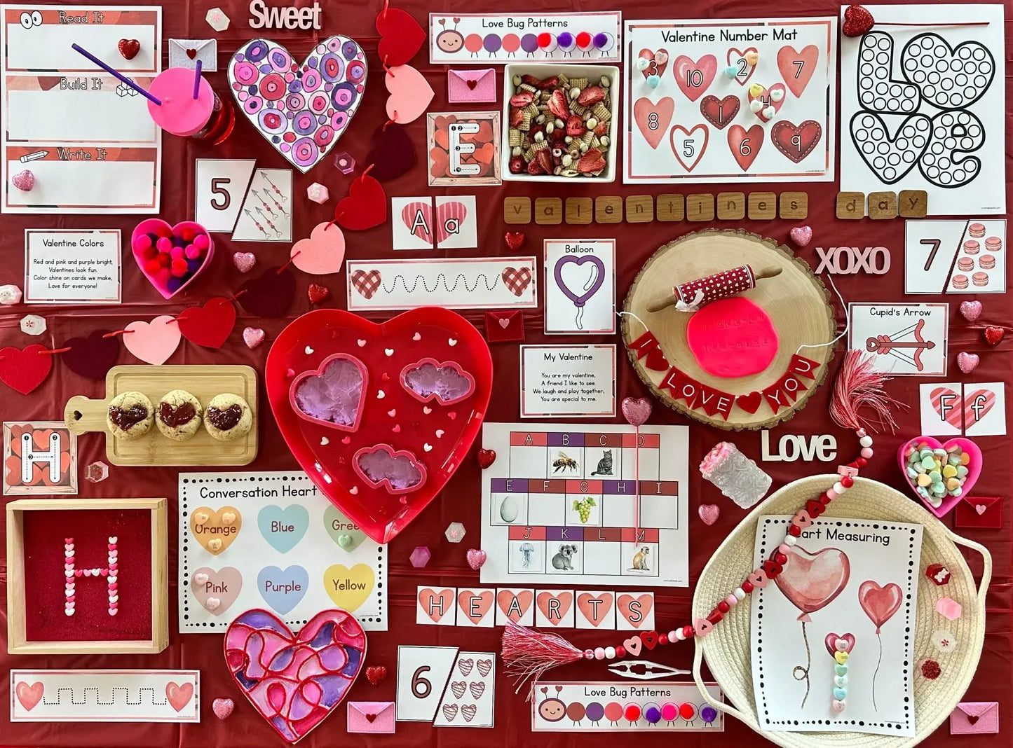 Valentines Day Preschool Curriculum - Instant Download - Curious Kids Lab